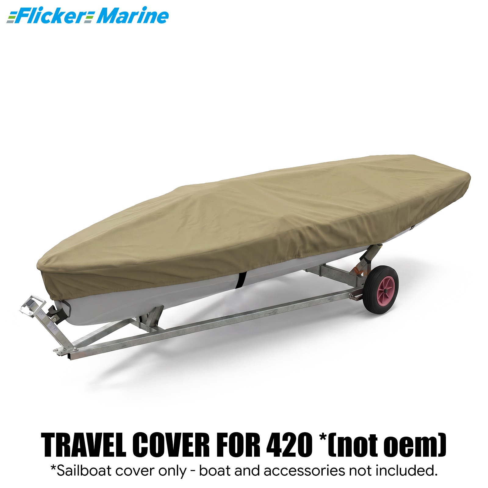 Sailboat Cover for 420 – Custom Fit Dinghy Cover for Storage, Docking & Trailering