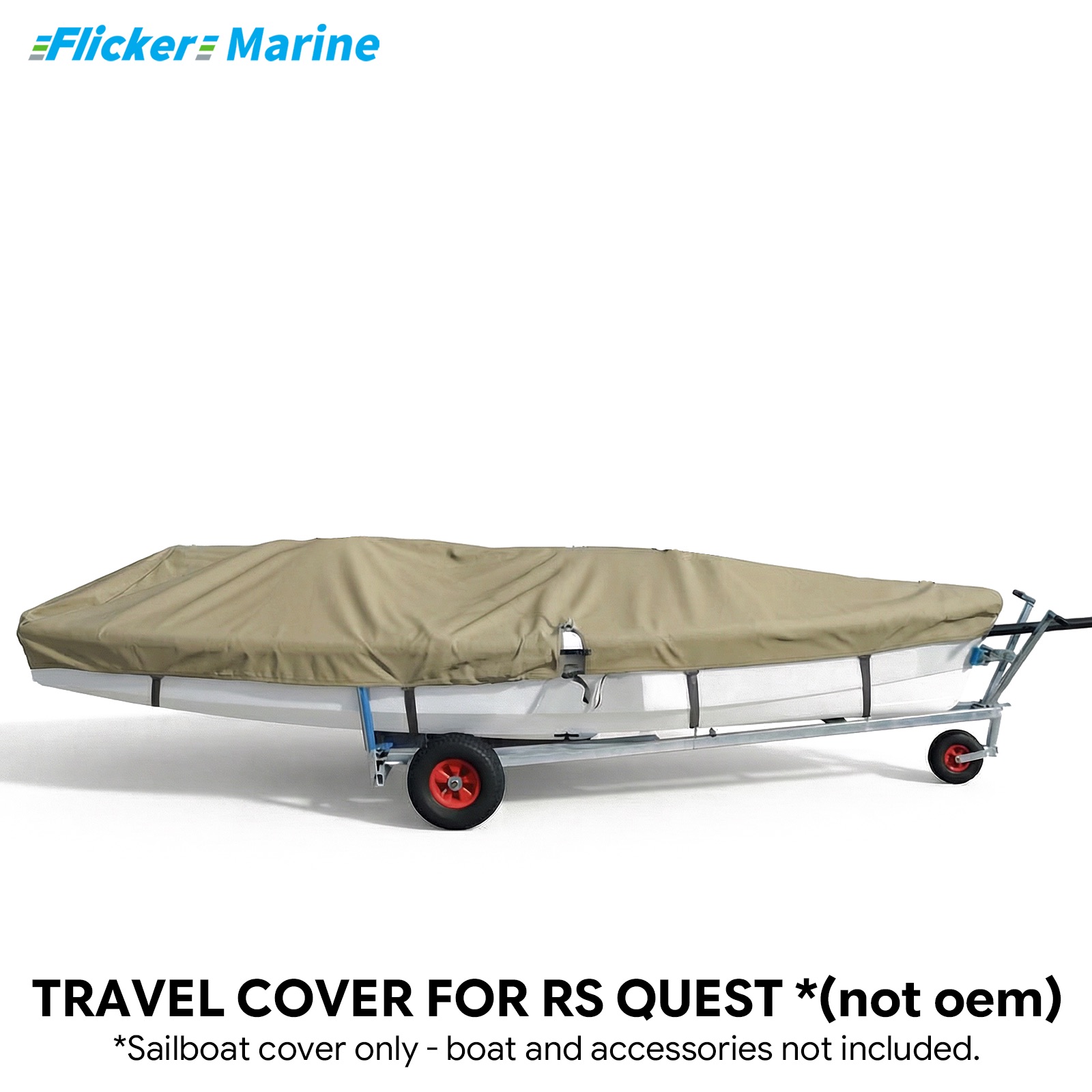 Sailboat Cover for RS Quest – Custom Fit Dinghy Cover for Storage, Docking & Trailering