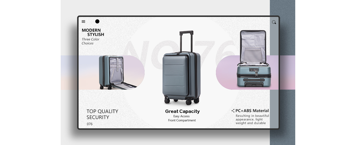 coolife luggage carry-on