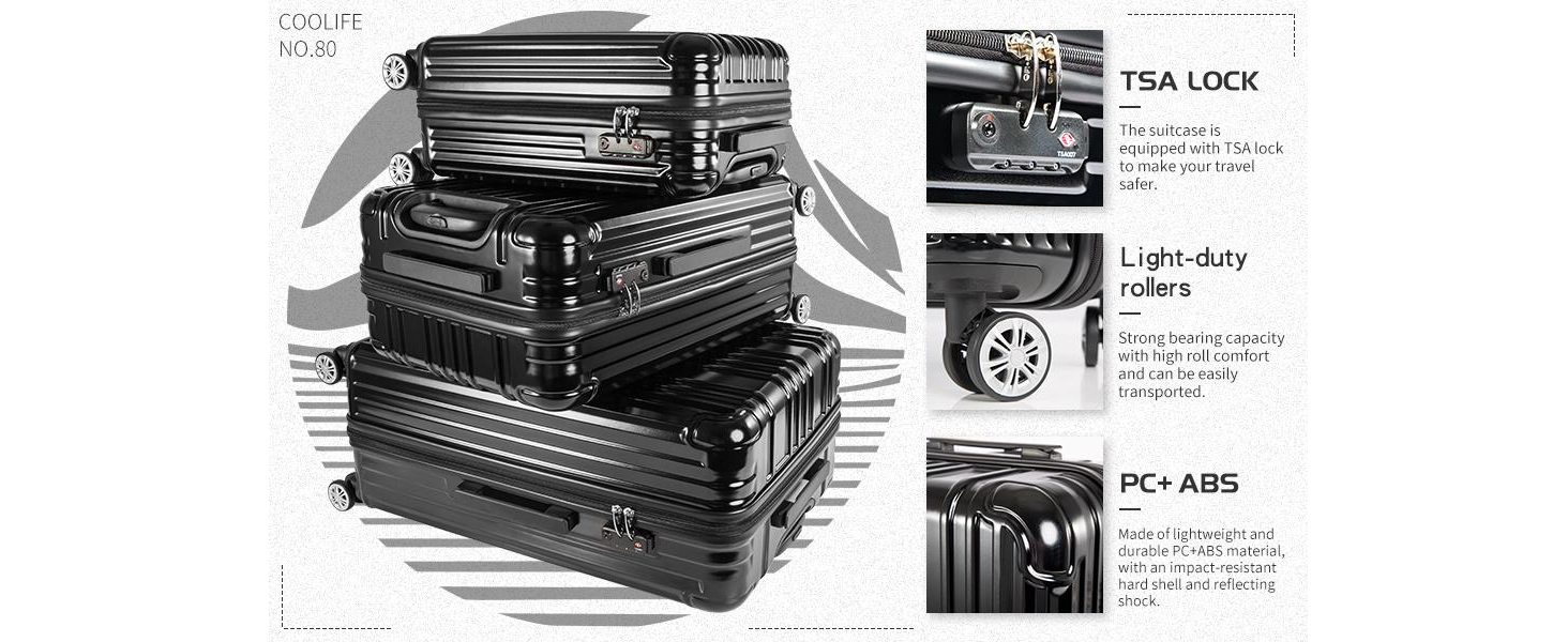 coolife luggage set