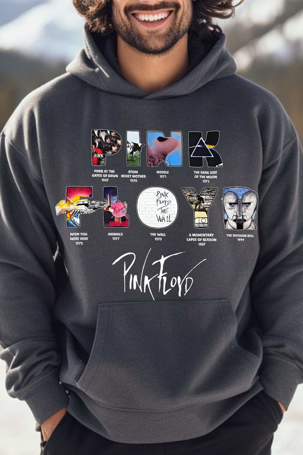 Pink Floyd Men's Long-sleeved Hoodie