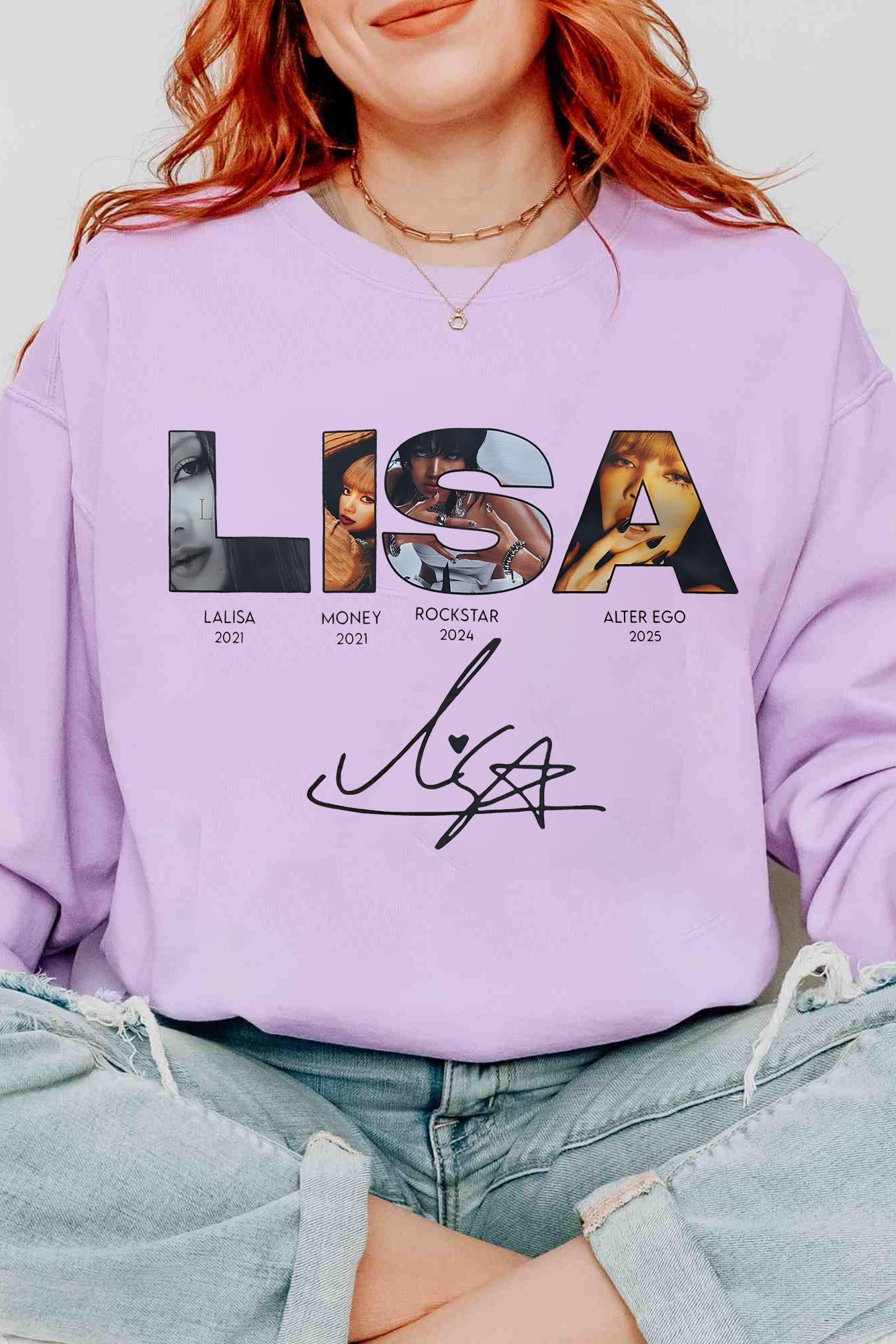 Lisa Blackpink Alterego Album Sweatshirt For Women