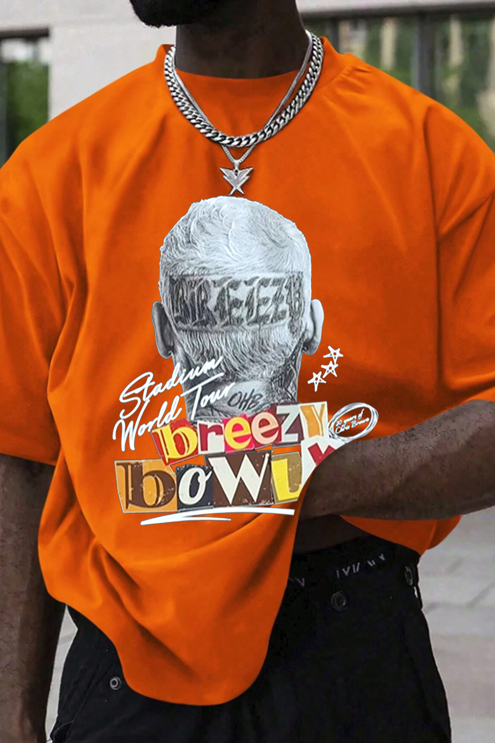 Chrisbrown 2025 tour personalized print T-shirt