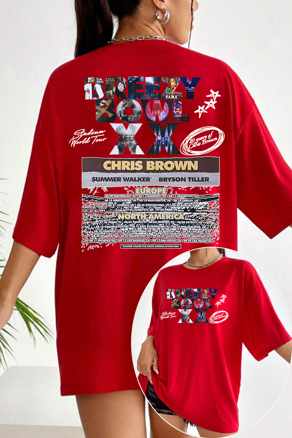 breezybowl double-sided printed T-shirt