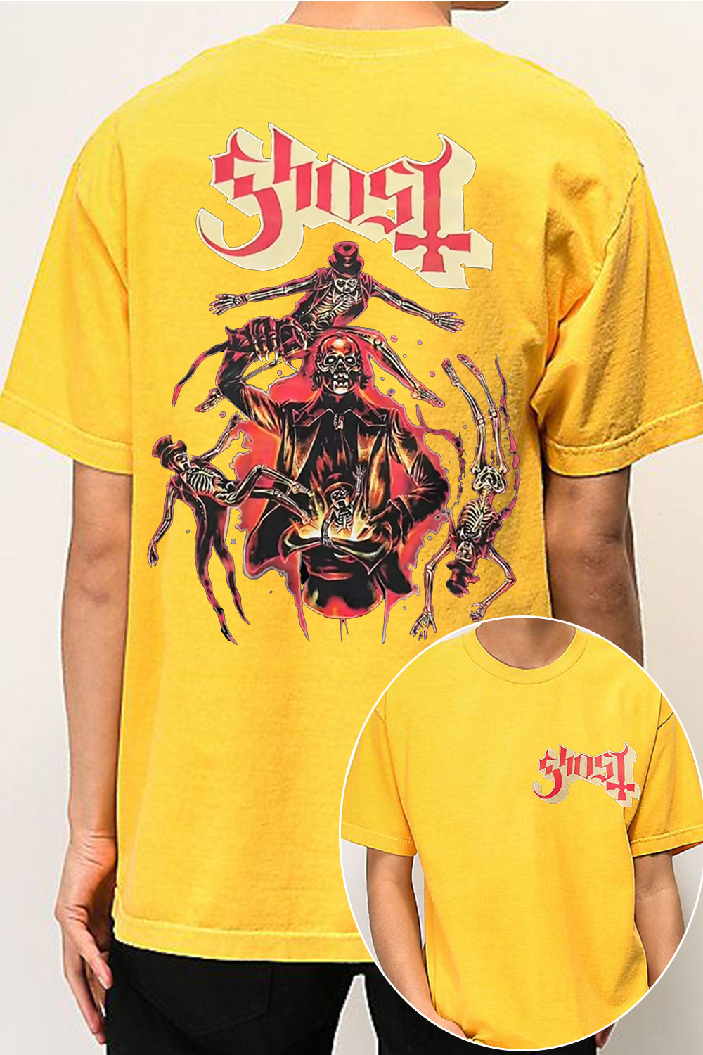 GHOST 2-side printed T-shirt