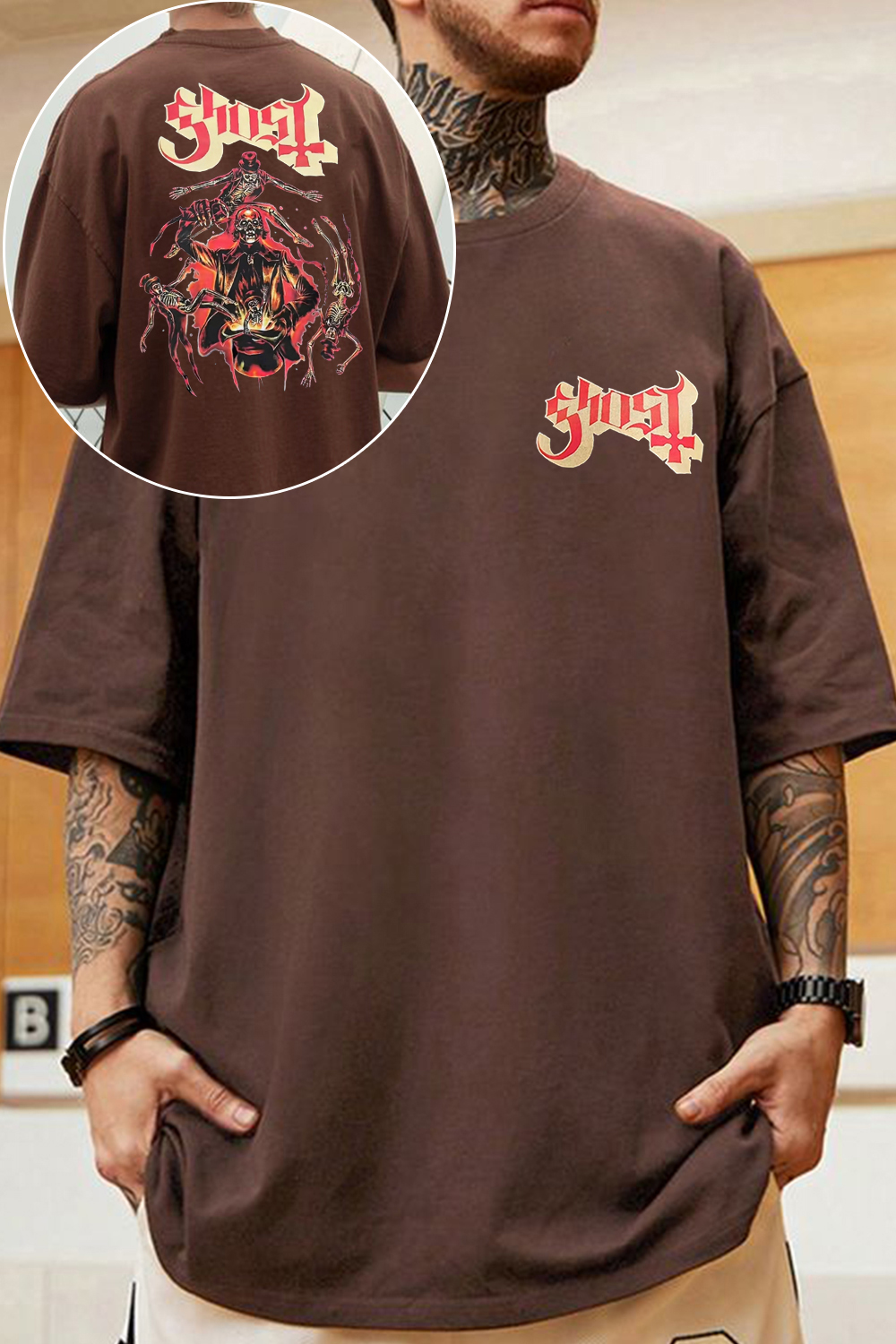 GHOST 2-side printed T-shirt