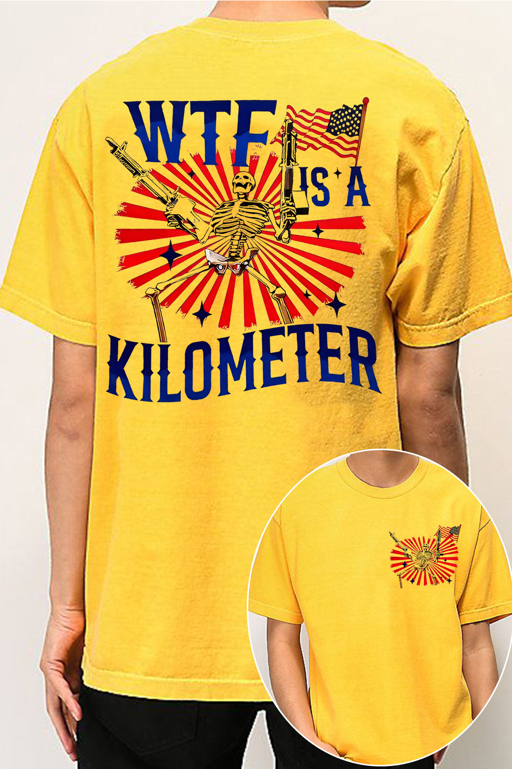 Wtfisakilometer 2-sided T-shirt