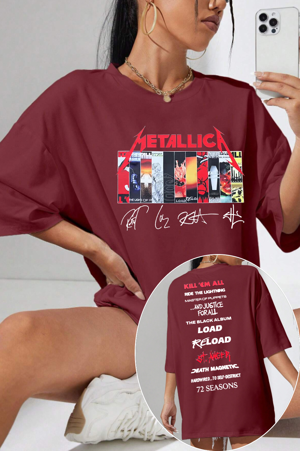 Metallica albums T-SHIRT