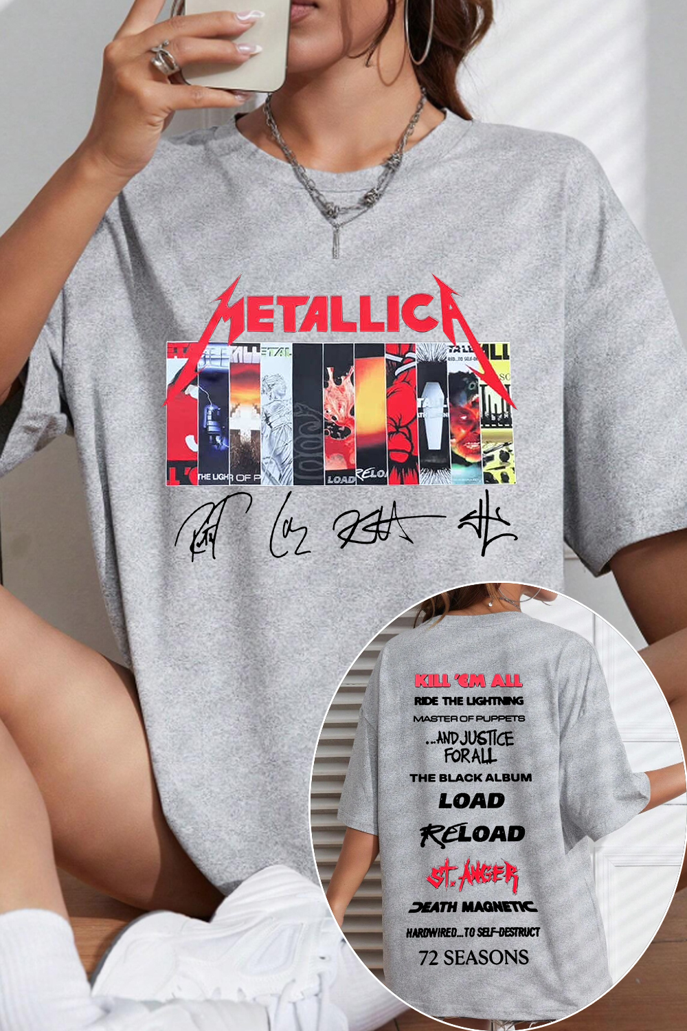 Metallica albums T-SHIRT