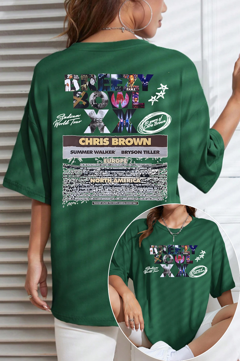 breezybowl double-sided printed T-shirt