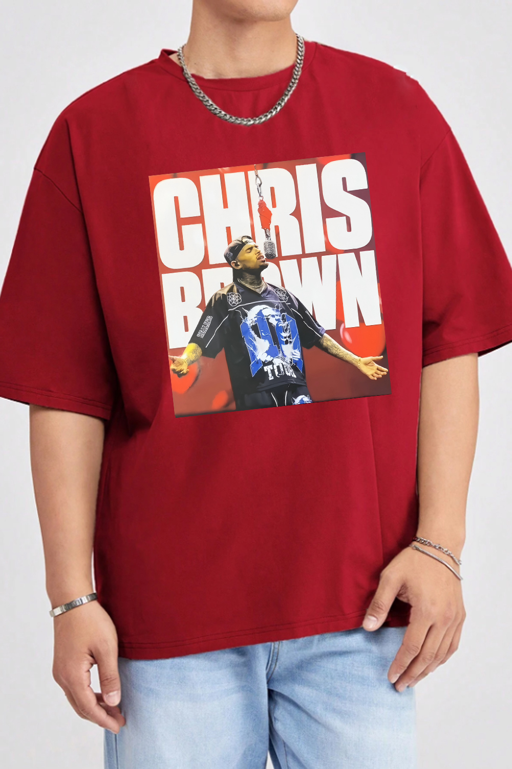 Chris Brown Concert Graphic Tee For Men