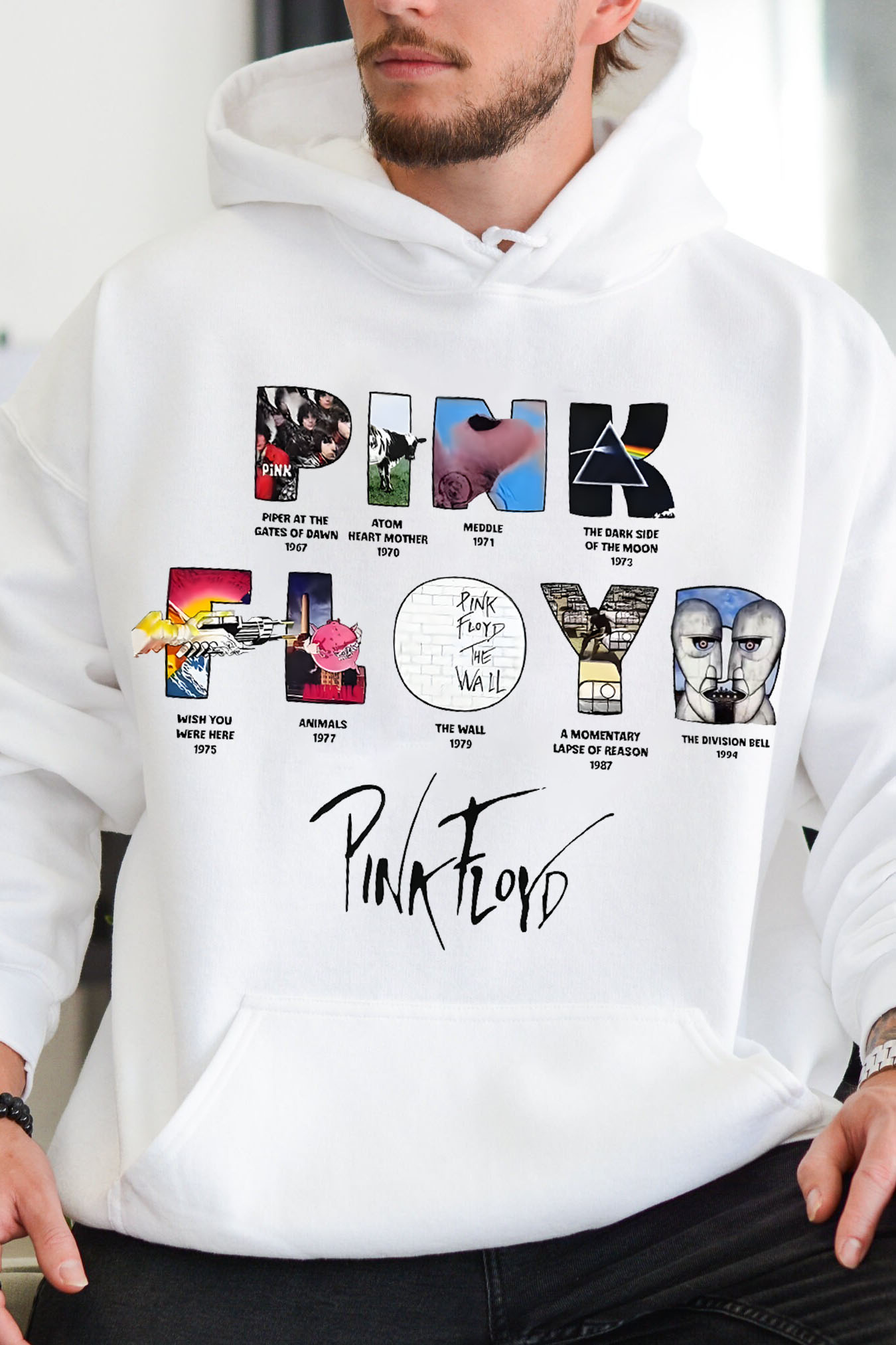 Pink Floyd Men's Long-sleeved Hoodie