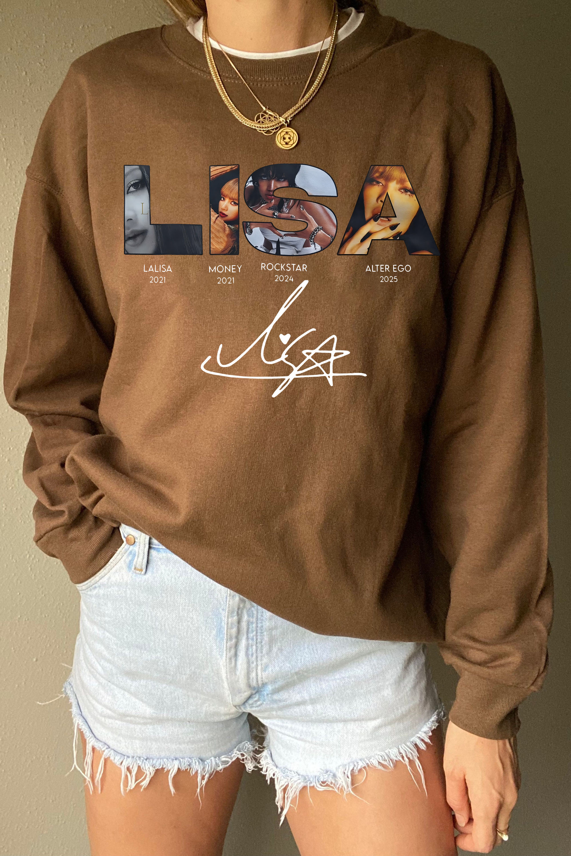 Lisa Blackpink Alterego Album Sweatshirt For Women