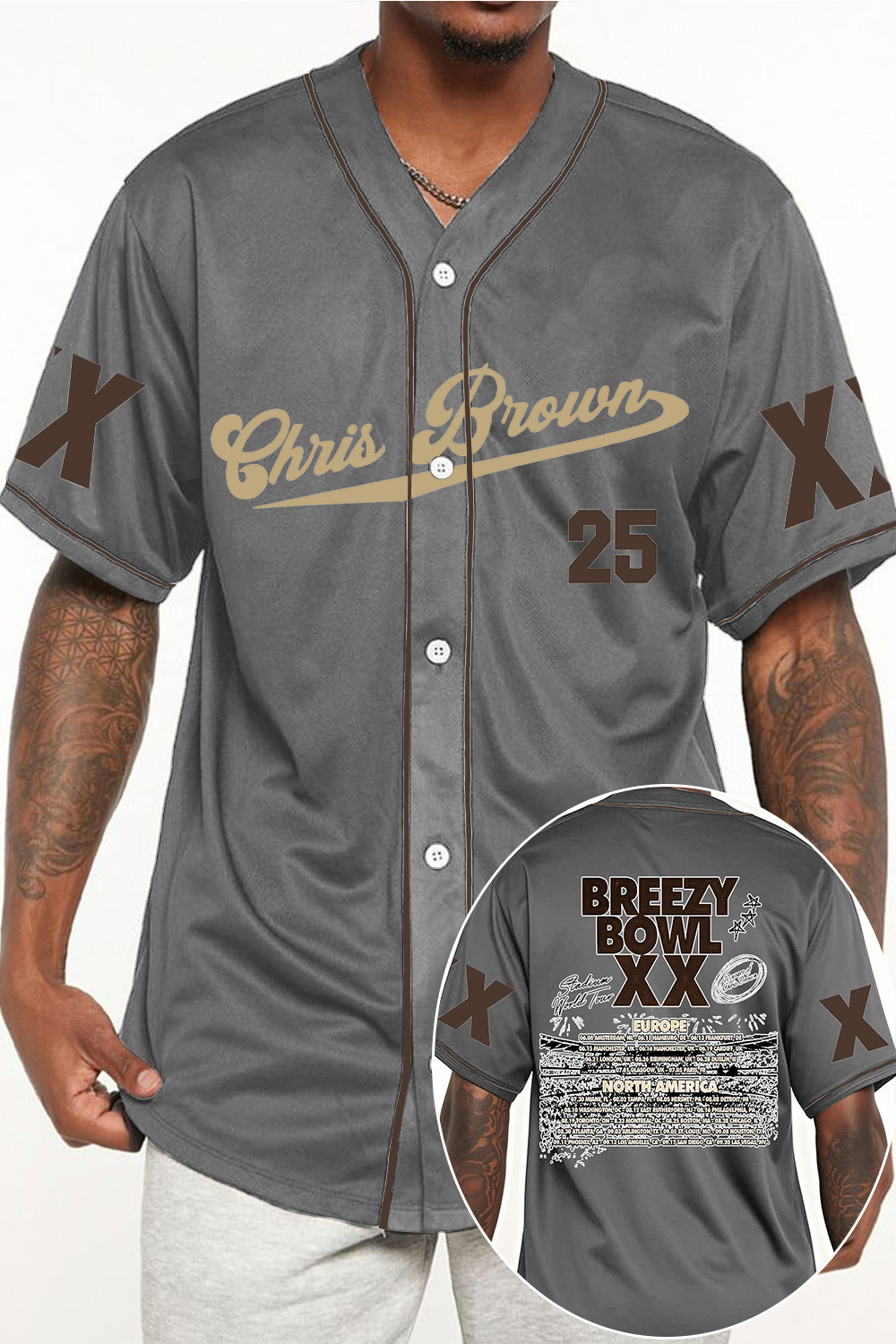 CB Bowl XX World Tour  Baseball Jersey