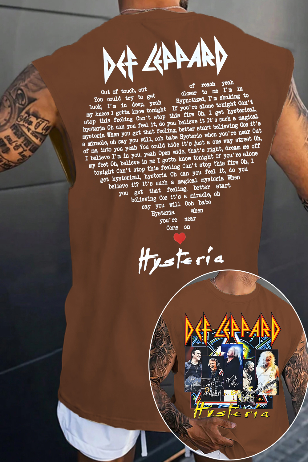 Defleppard rockband Vest