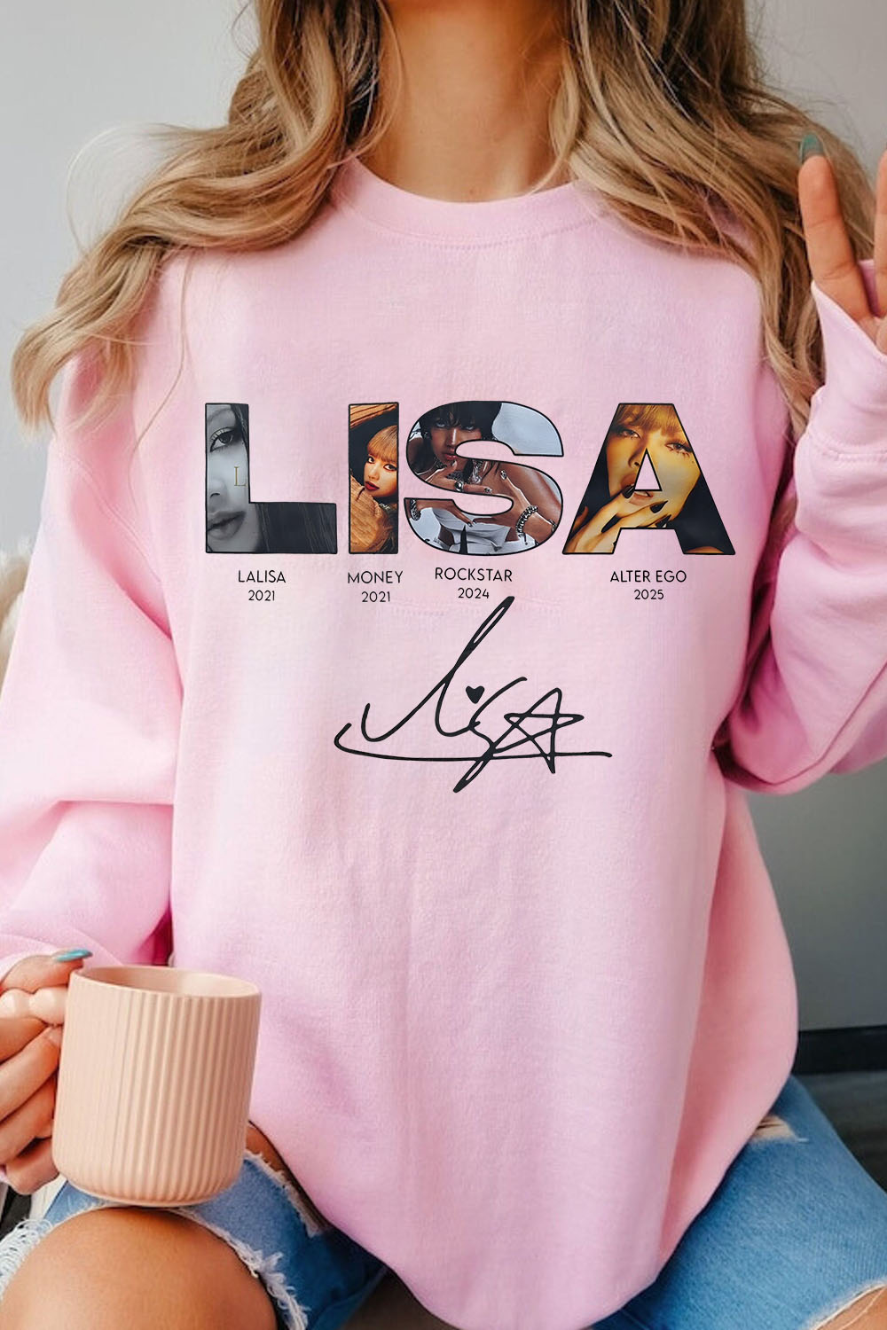 Lisa Blackpink Alterego Album Sweatshirt For Women