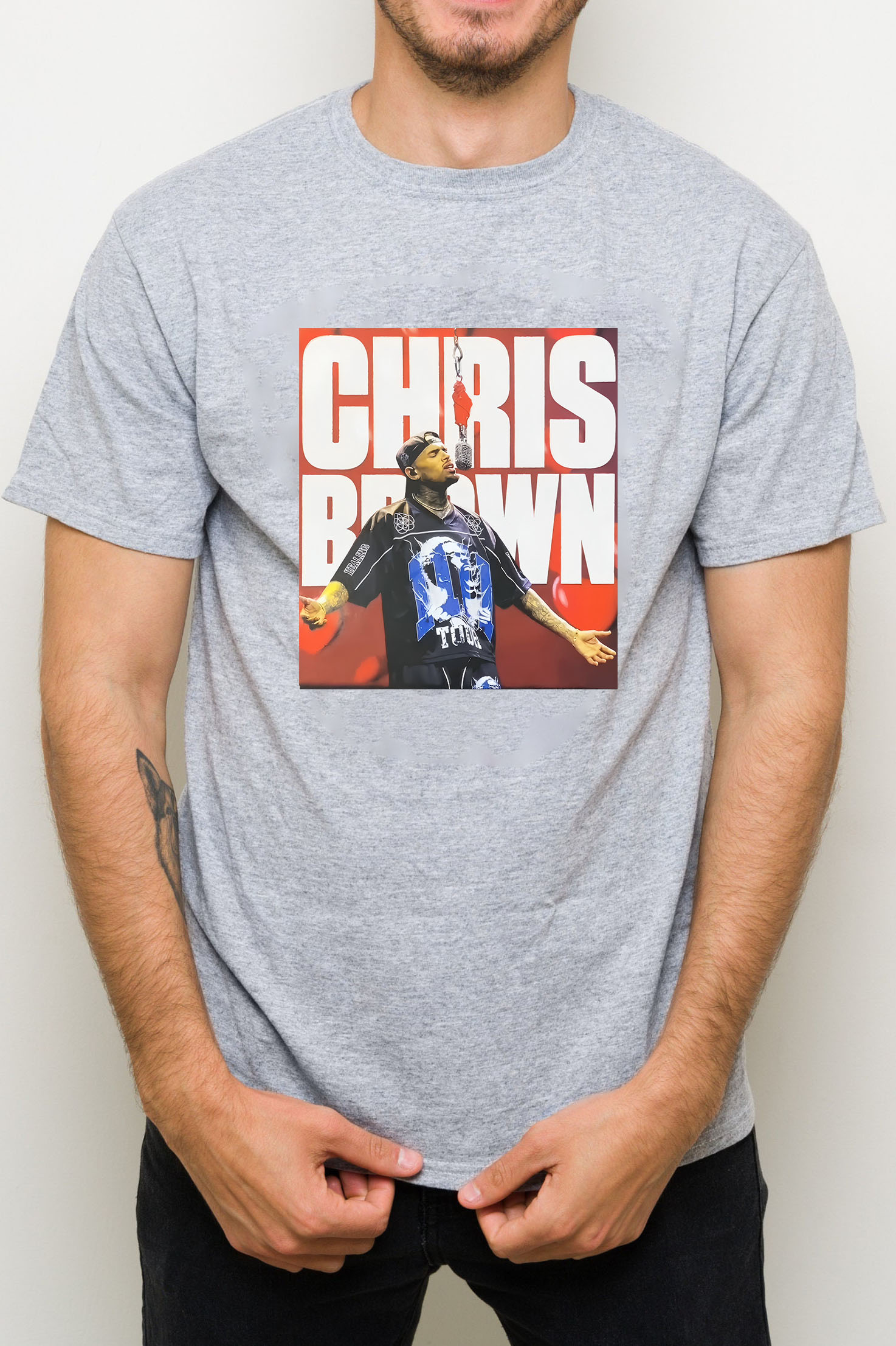 Chris Brown Concert Graphic Tee For Men