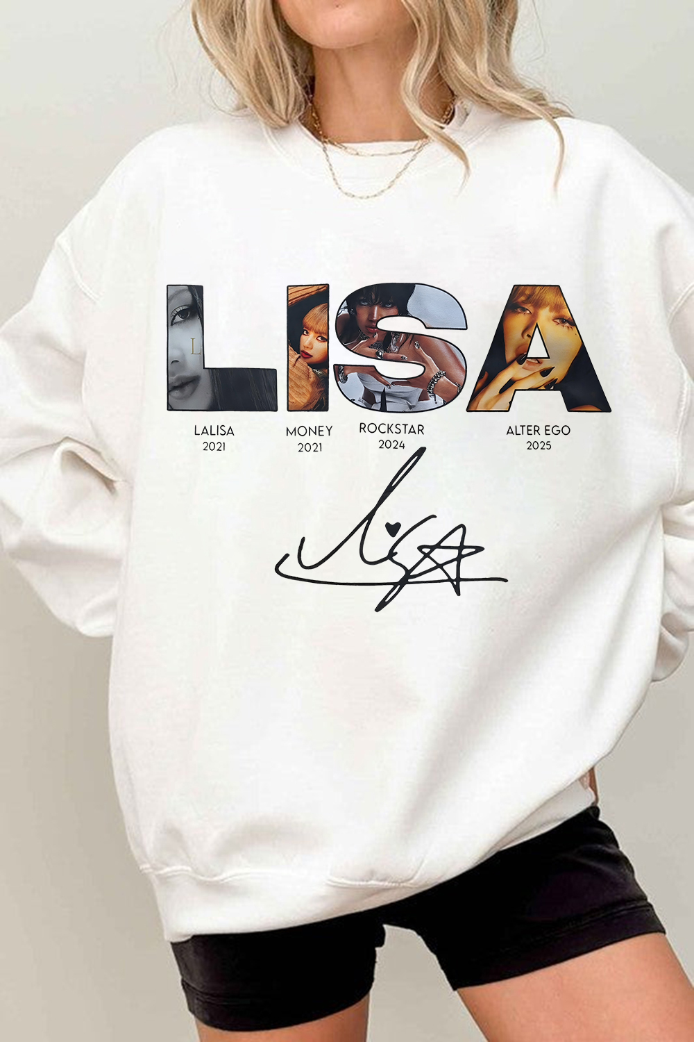 Lisa Blackpink Alterego Album Sweatshirt For Women