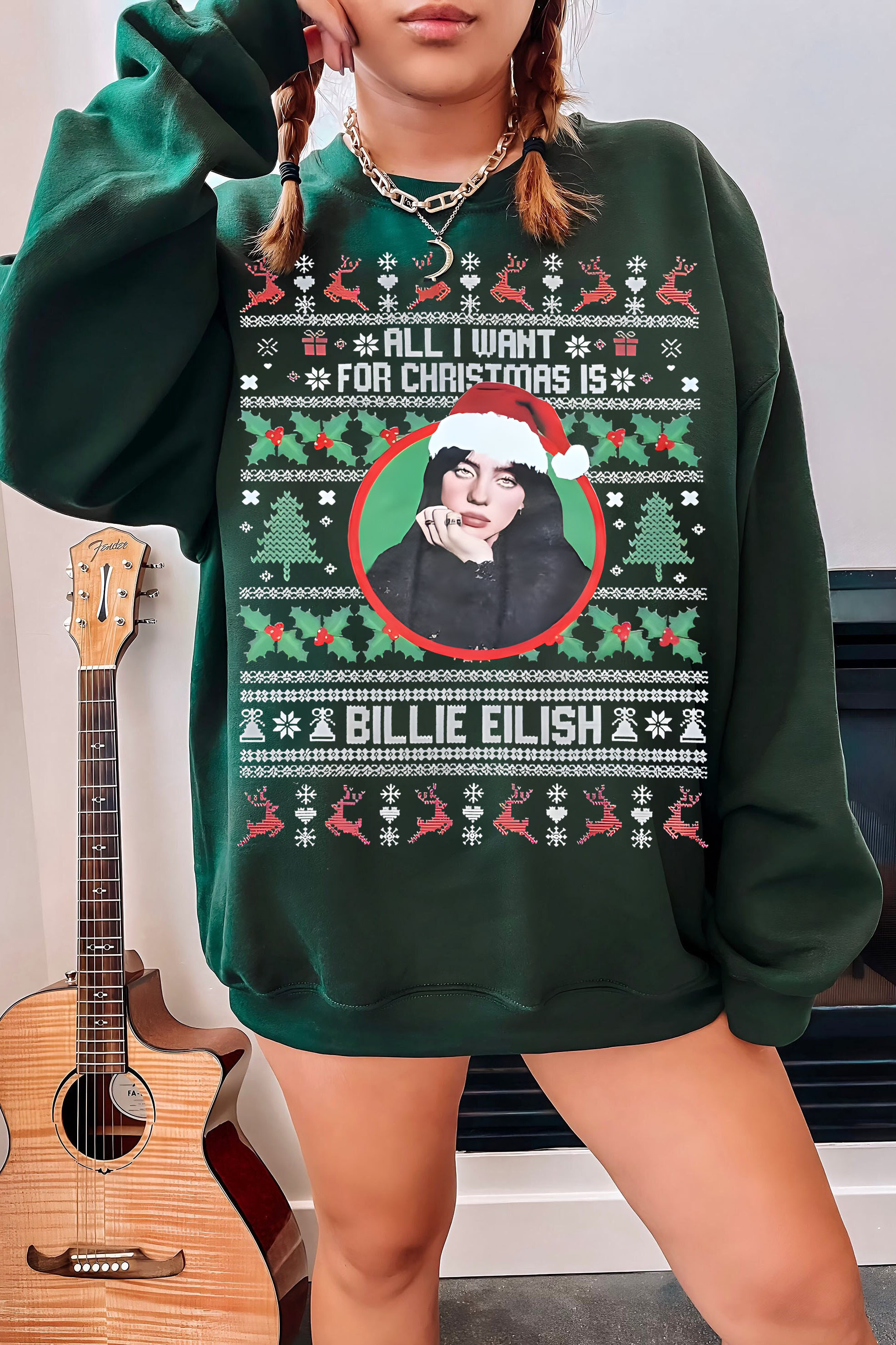 Billie Eilish Christmas Sweatshirt