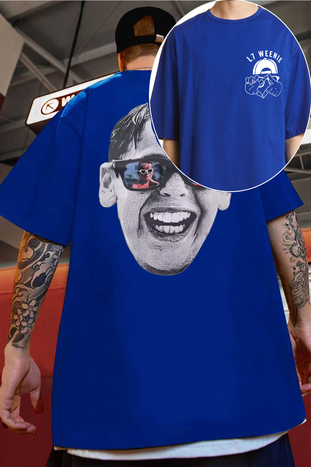 L7 Weenie 2-side printed T-shirt