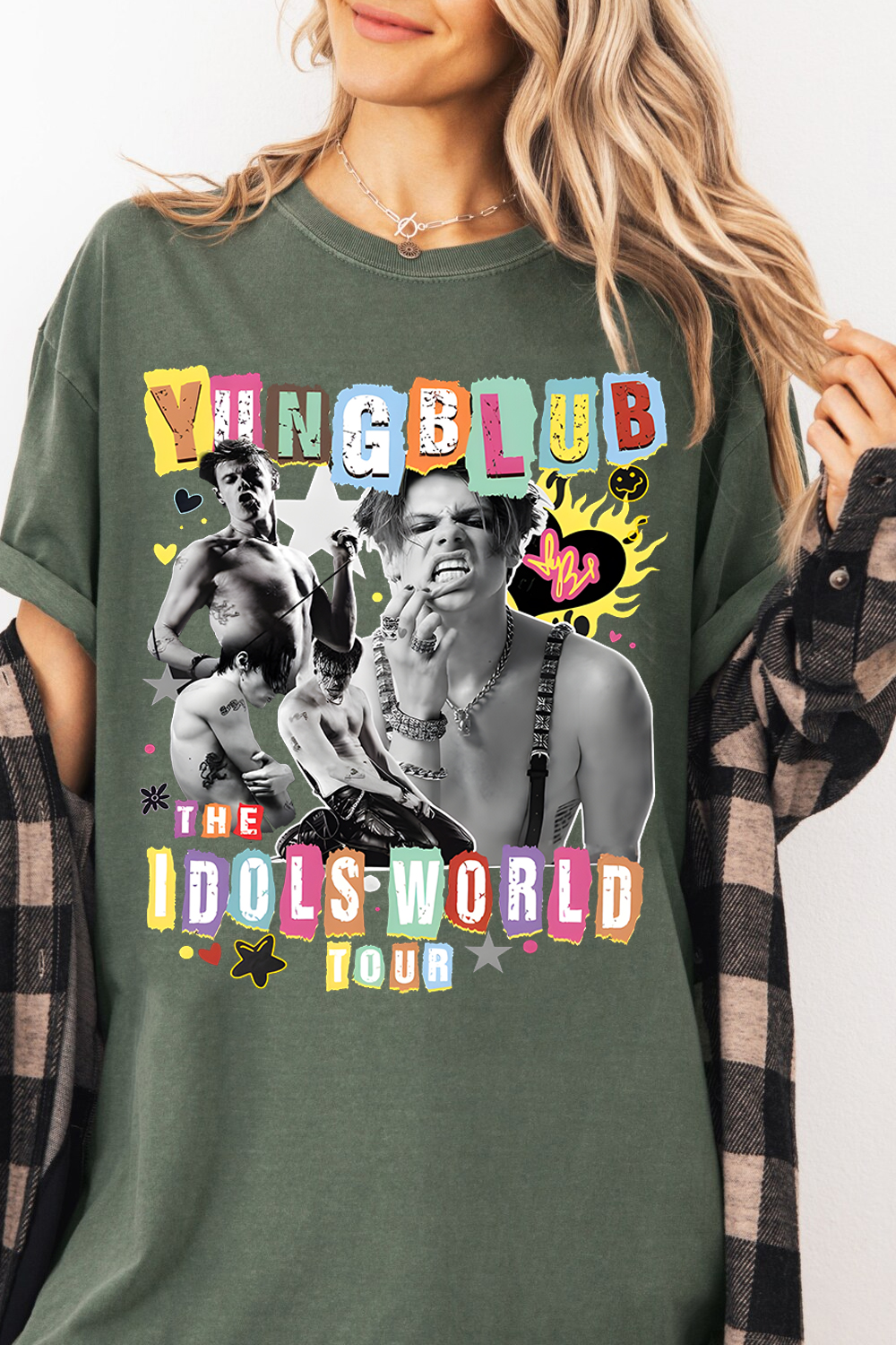 Yungblud 2025 New Album IDOLS tour, Yungblud Music Vintage Shirt
