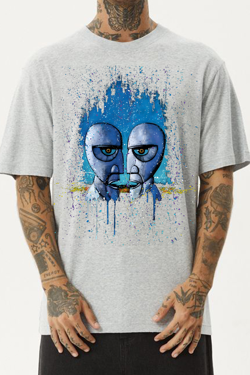 Pink Floyd Ink-Splash Print T-Shirt