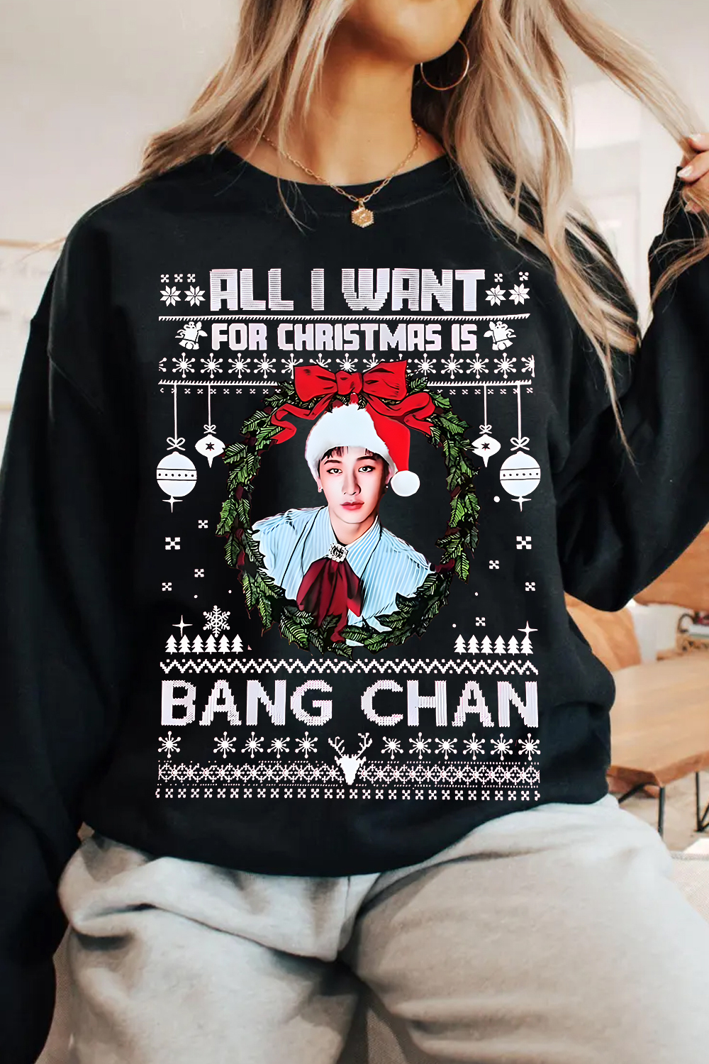 Bang Chan Christmas Sweatshirt