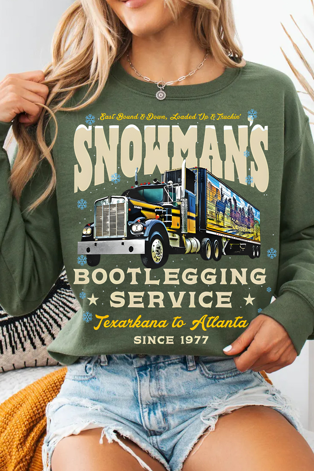 Christmas Smokey and the Bandit Women Sweatshirt