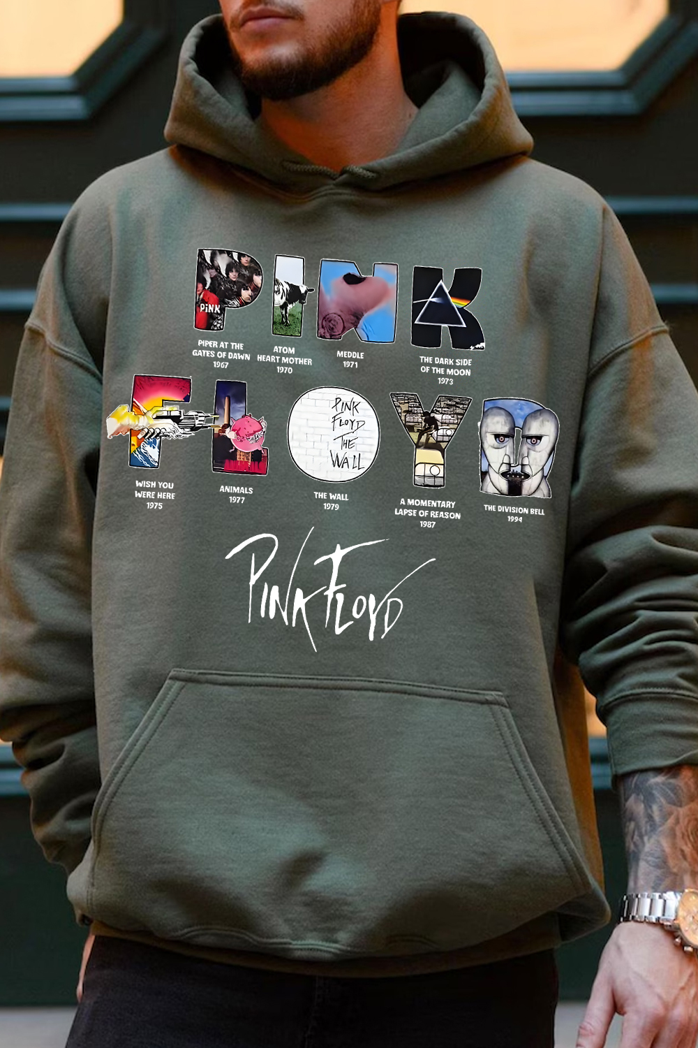 Pink Floyd Men's Long-sleeved Hoodie