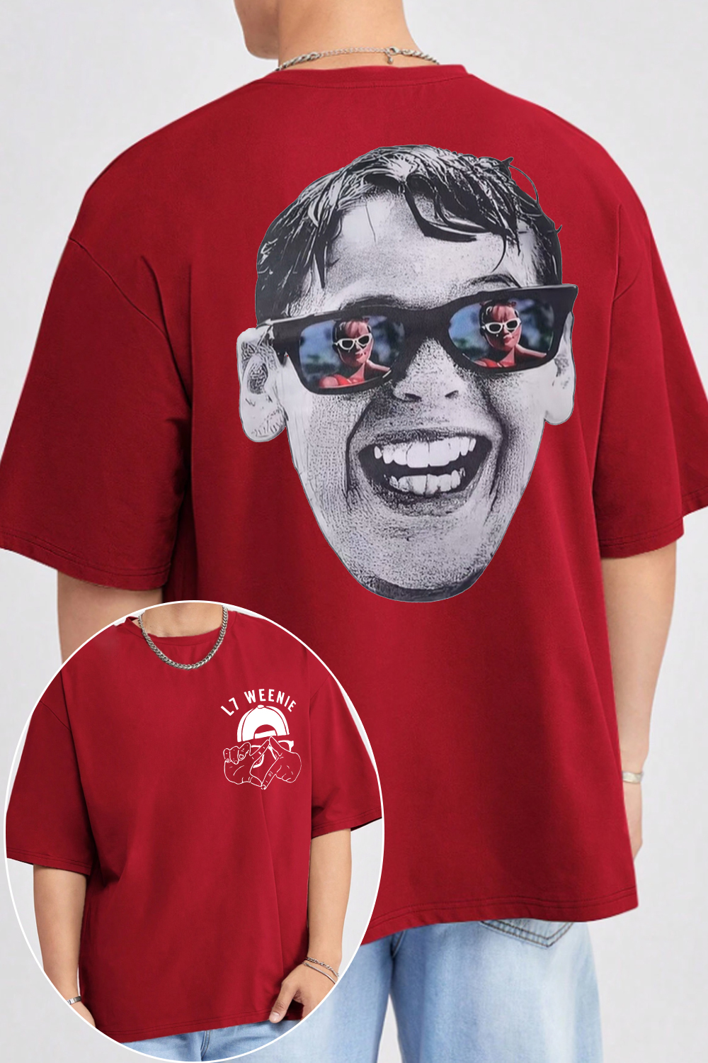 L7 Weenie 2-side printed T-shirt