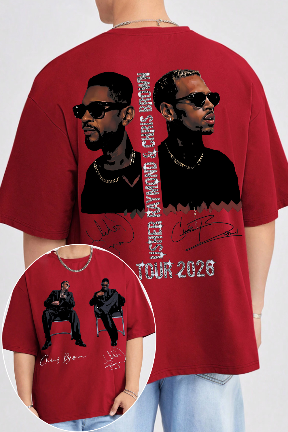 CB & Usher Concert Tee