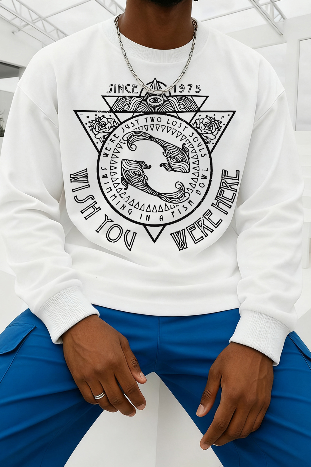 Wish You Were Here❤️Round Neck Long-Sleeved T-Shirt