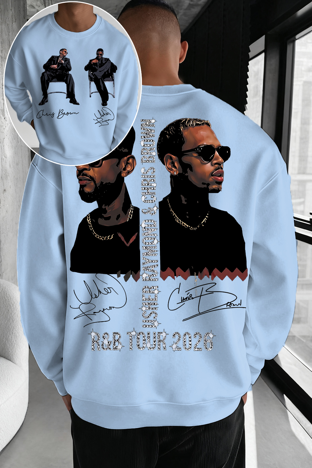 CB & Usher Concert Sweatshirt