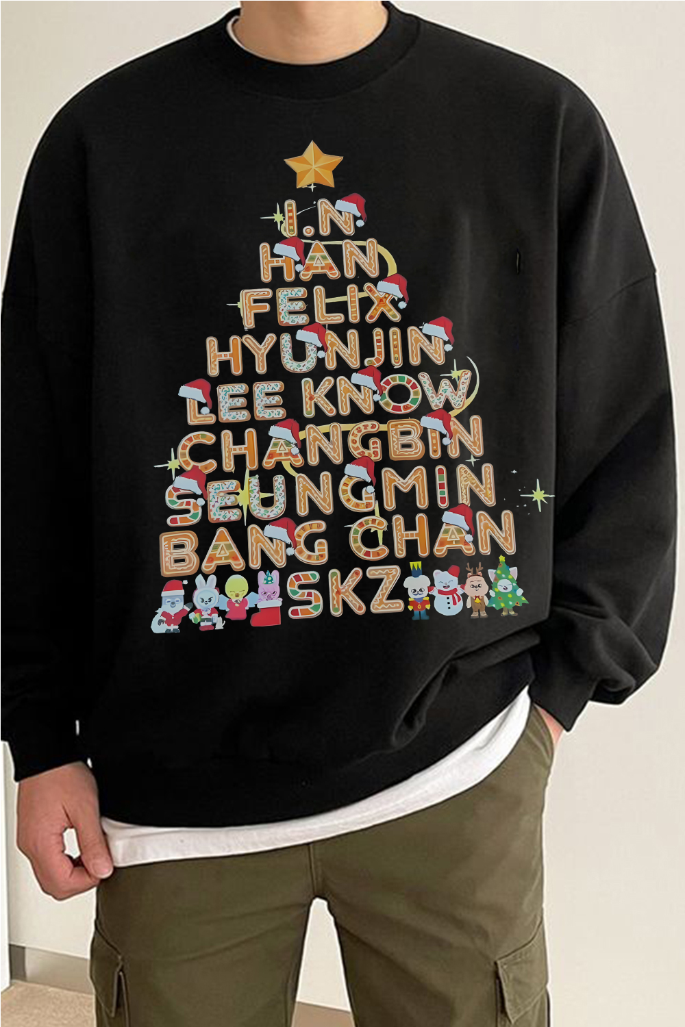 Straykids Fans Christmas Sweatshirt For Men