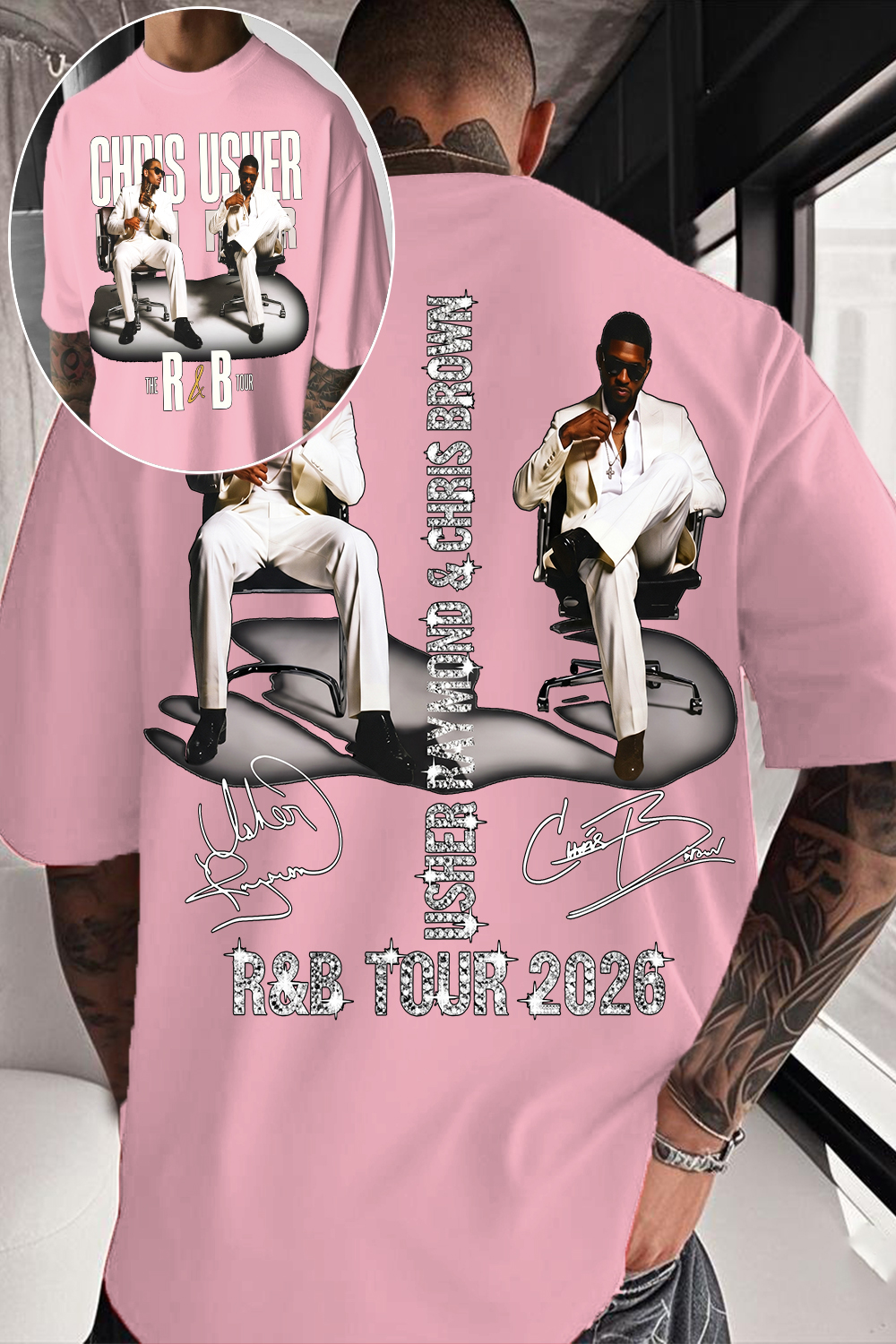 CB & Usher Concert Shirt