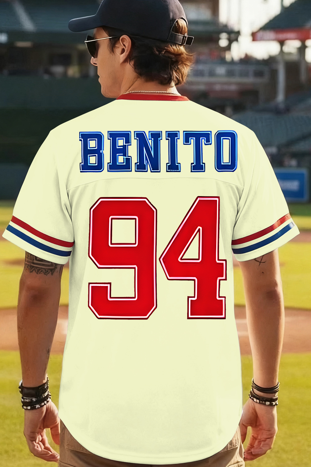 Bunny Ears Bad Bunny🏈 Benito Football Jersey