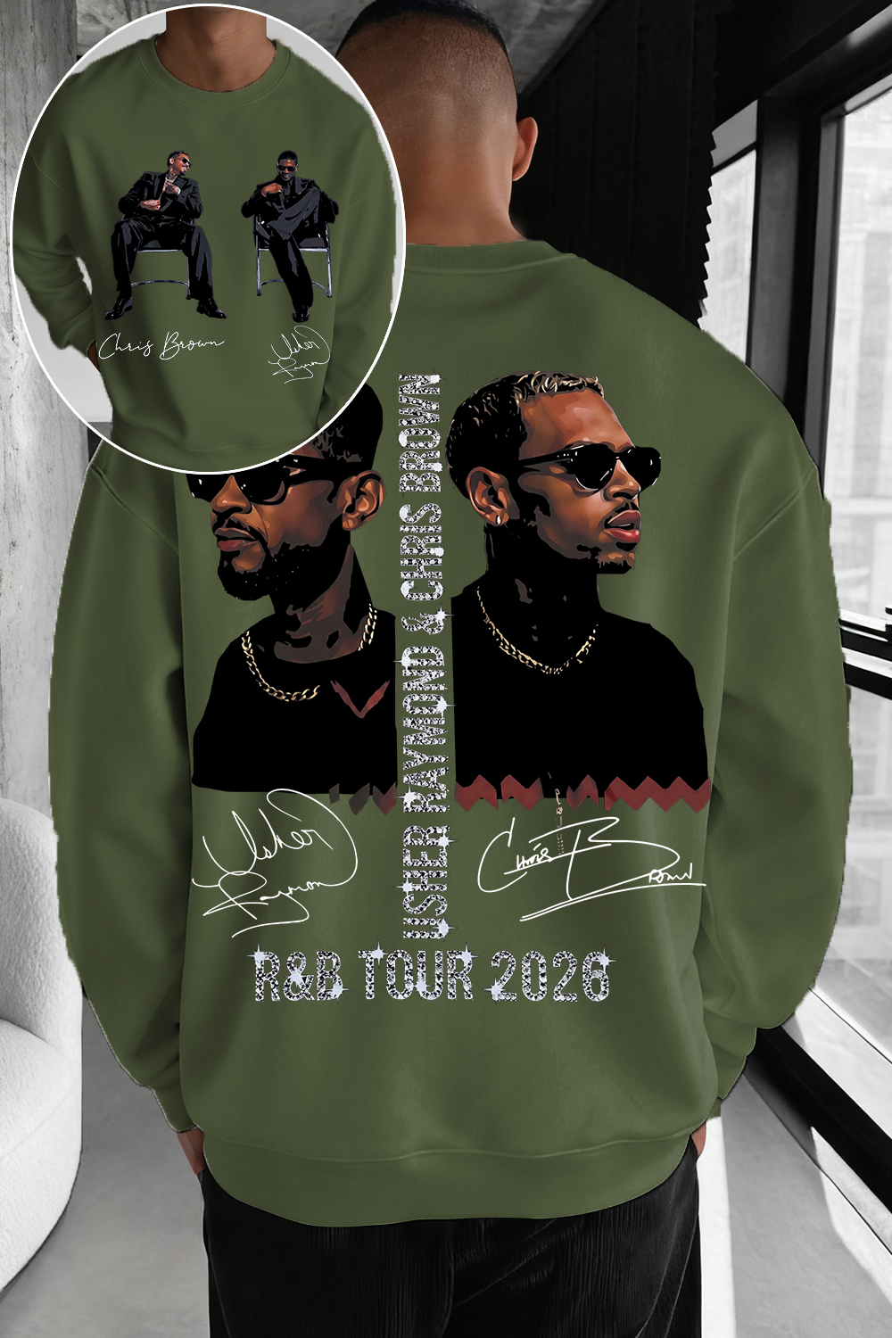 CB & Usher Concert Sweatshirt