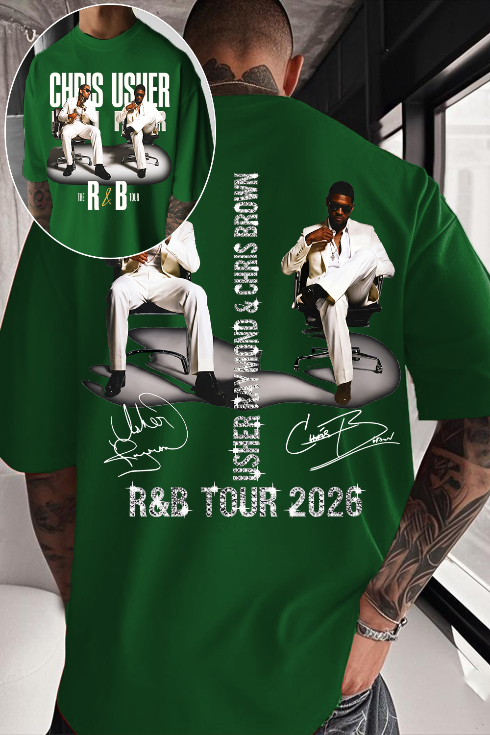 CB & Usher Concert Shirt