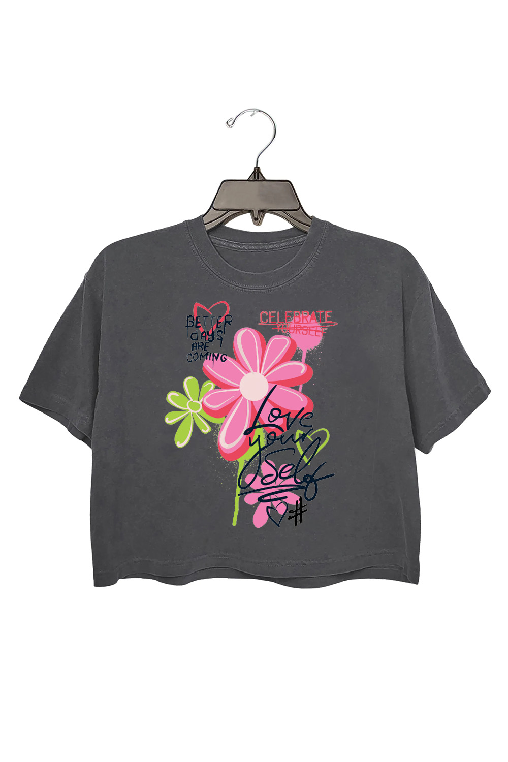 Better Days Are Coming Flowers Crop Top For Women