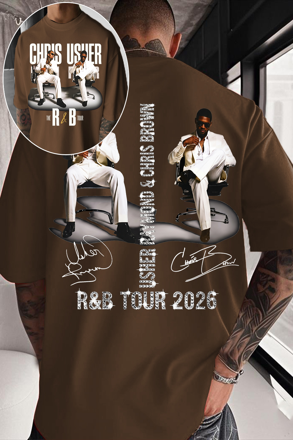 CB & Usher Concert Shirt