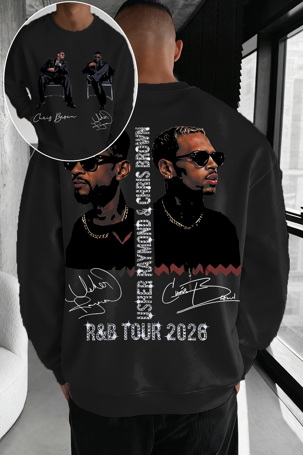 CB & Usher Concert Sweatshirt