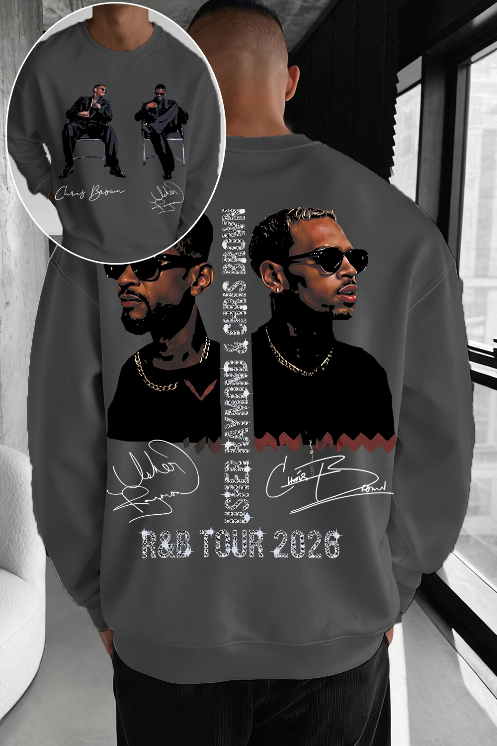 CB & Usher Concert Sweatshirt