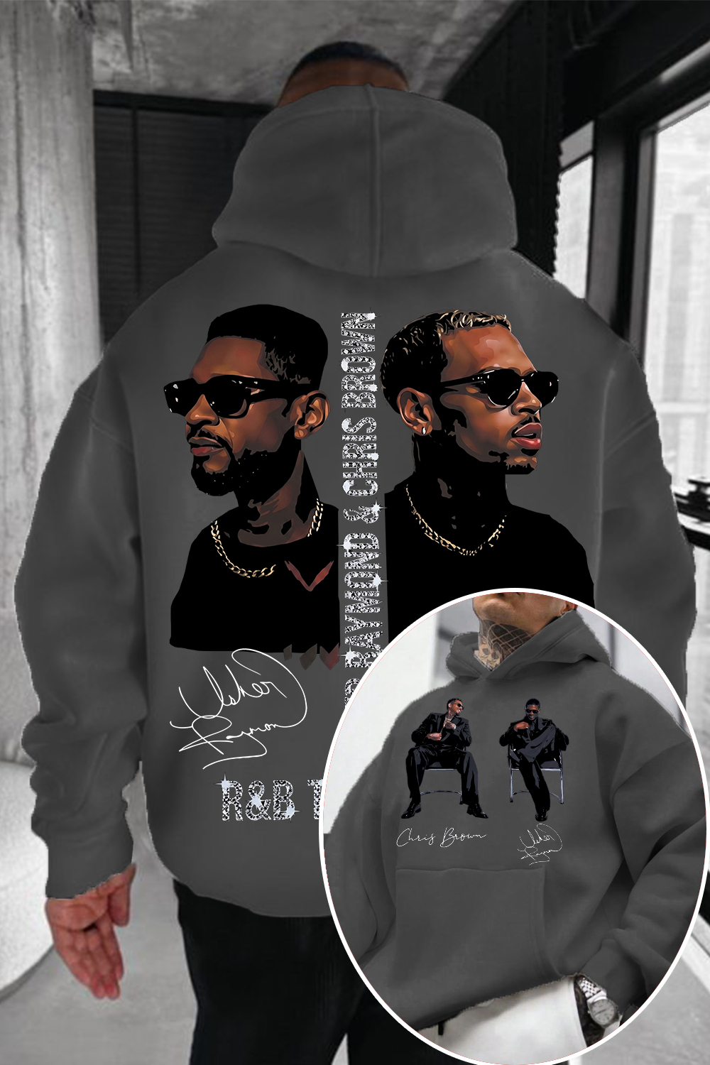 CB & Usher Concert Hoodie