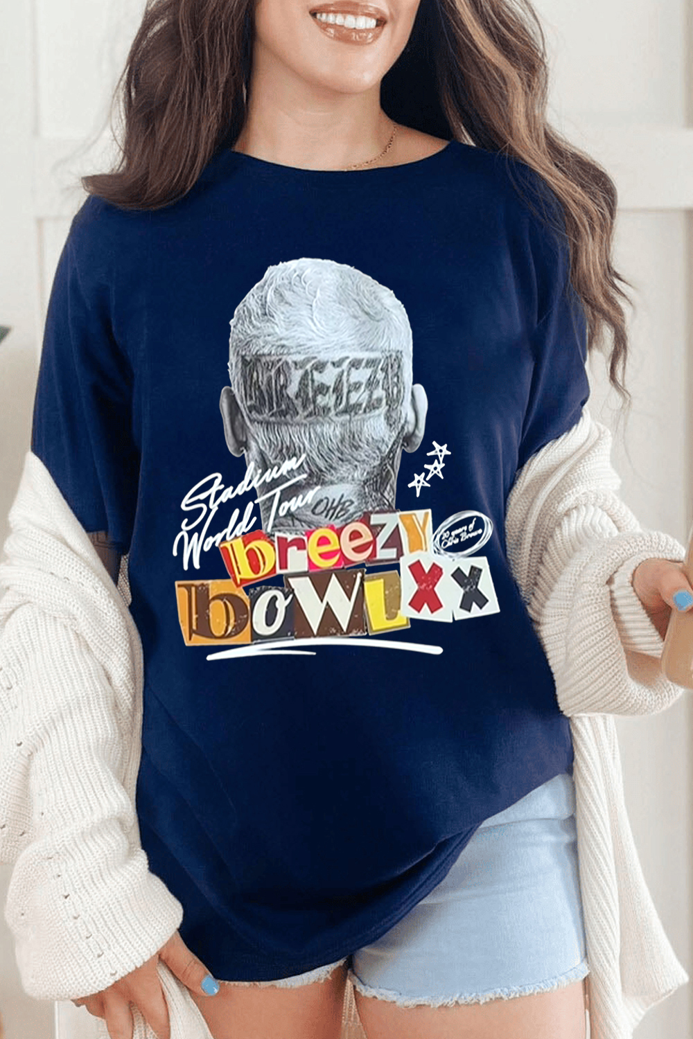 Chrisbrown 2025 tour personalized print T-shirt For Women