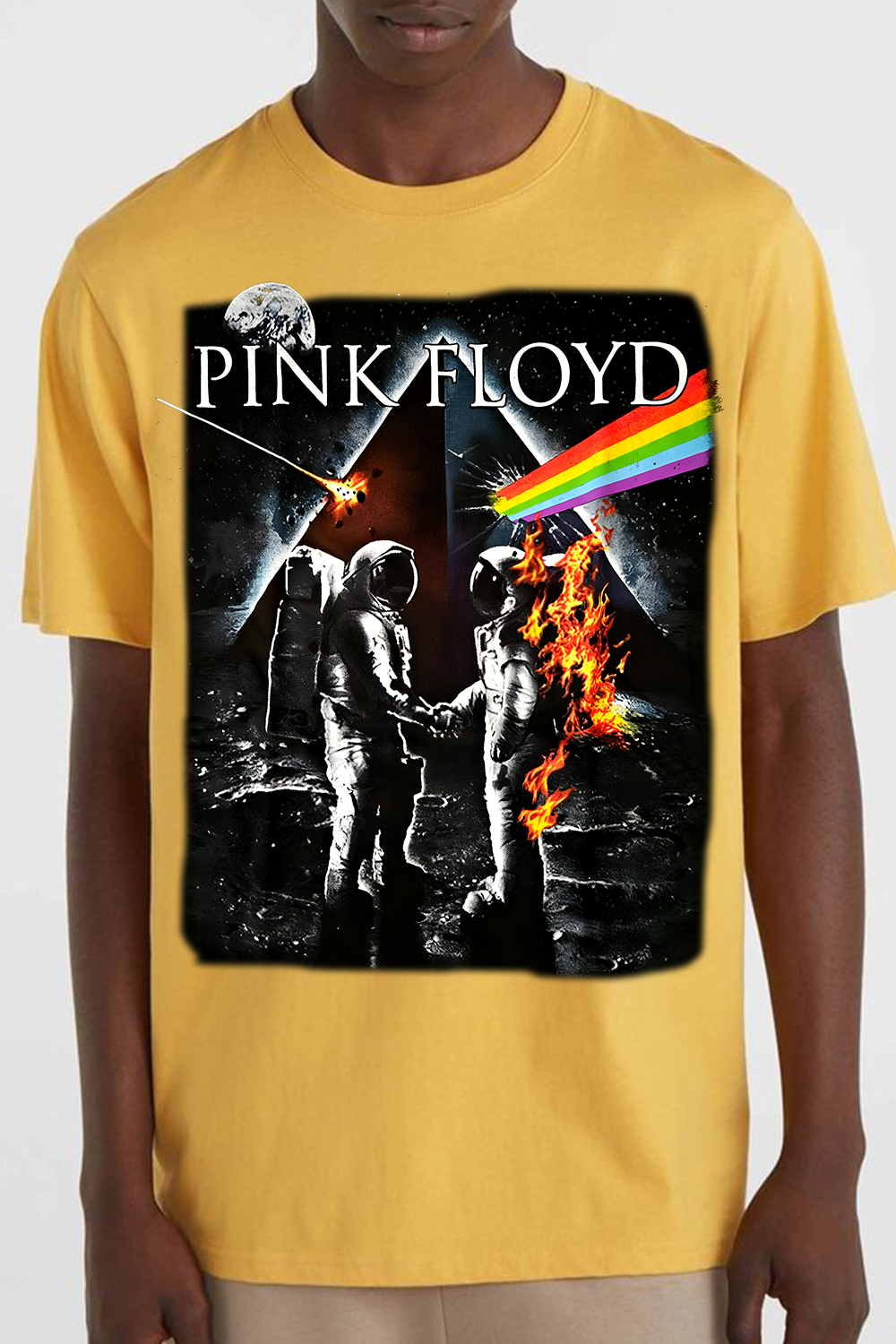 Pink Floyd Astronaut Print T-Shirt