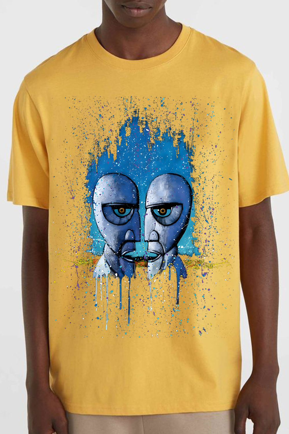 Pink Floyd Ink-Splash Print T-Shirt