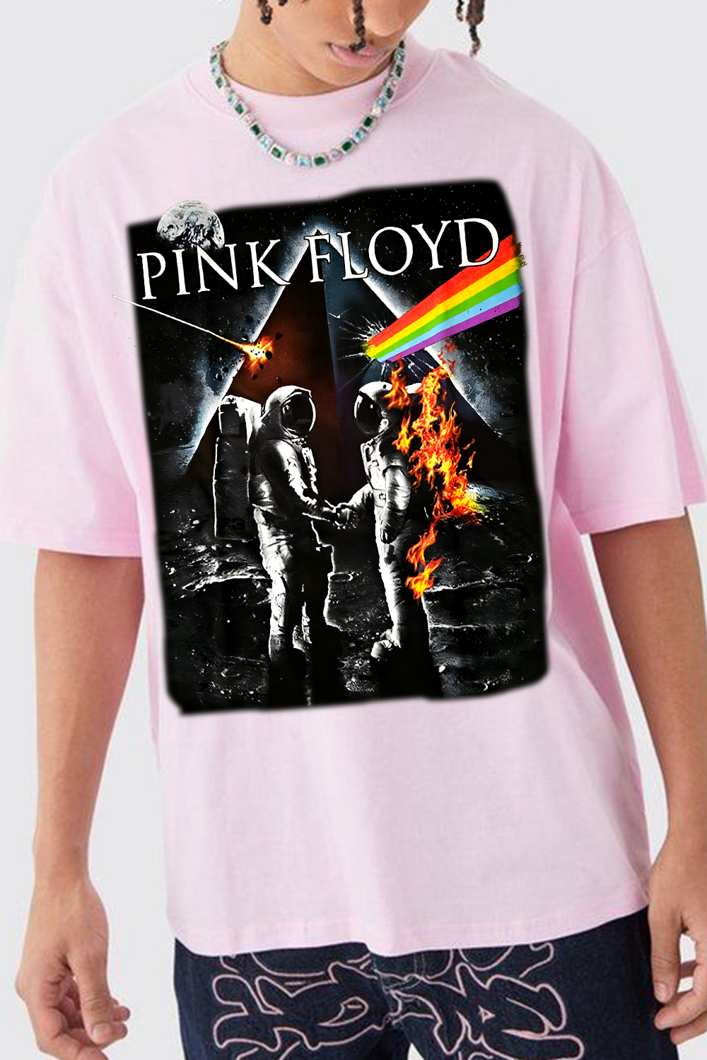 Pink Floyd Astronaut Print T-Shirt