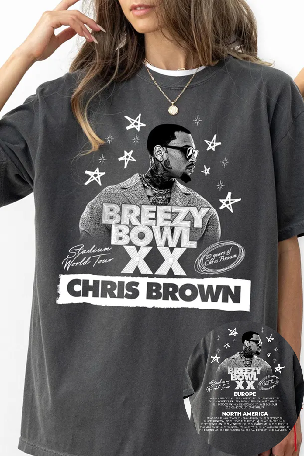 2025 Chris Brown Breezy Bowl Tour Shirt