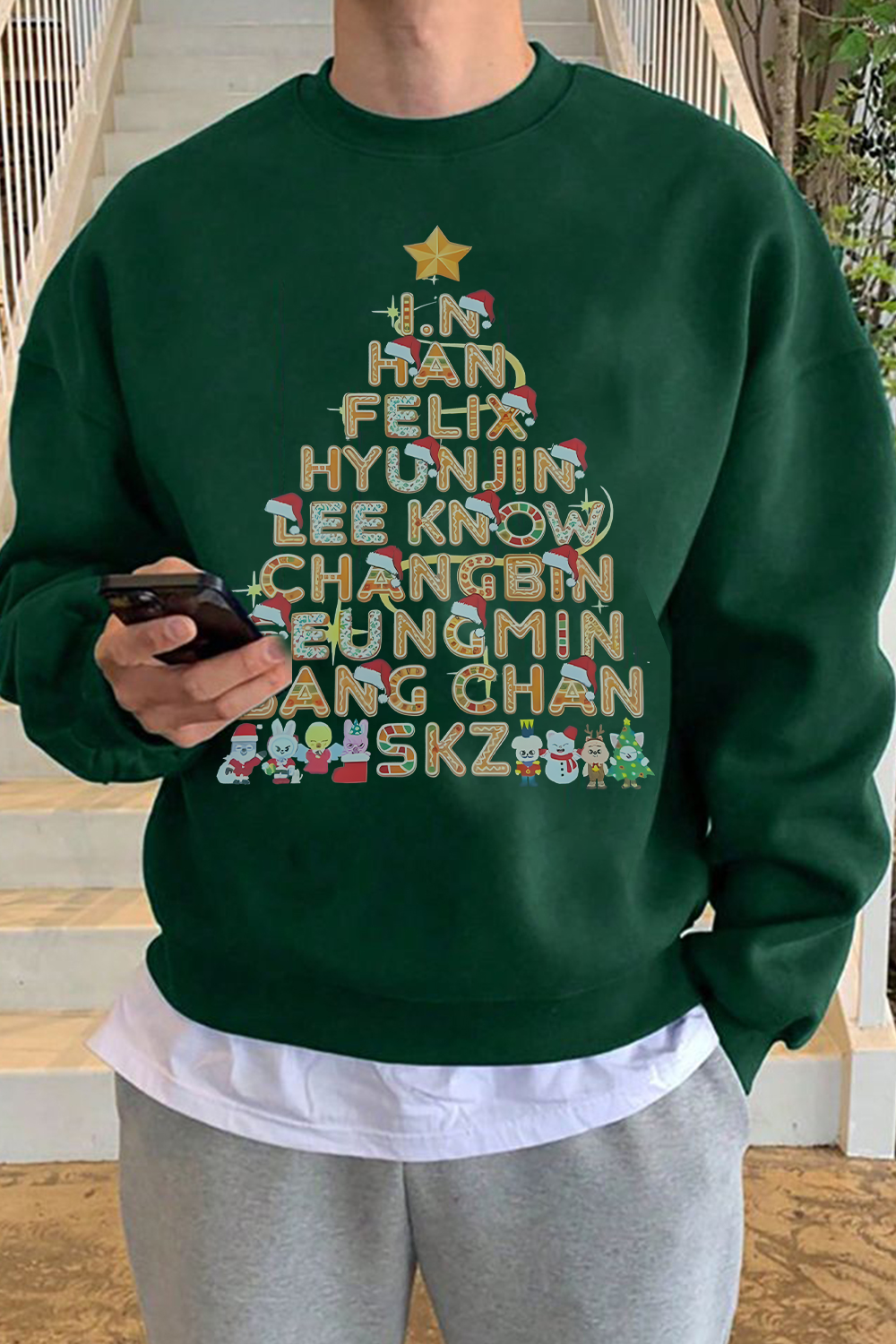 Straykids Fans Christmas Sweatshirt For Men