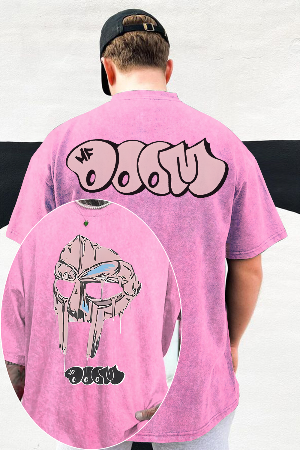 Mf Doom Madillain Washed Cotton Printed T-Shirt